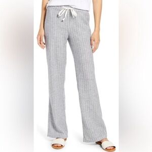Caslon Linen Blend Wide Leg Pull-On Pants